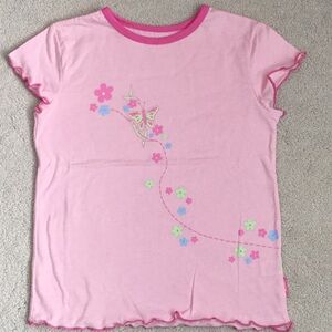 Pink Butterfly Kids Shirt - brand new